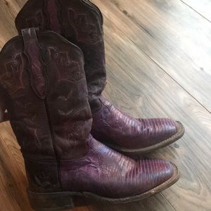 Tony Lama Women’s Lizard Skin Boot 7